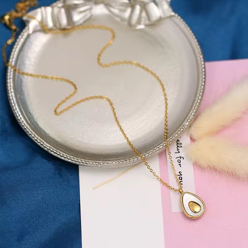 Cute Avocado Gold Plated Necklace